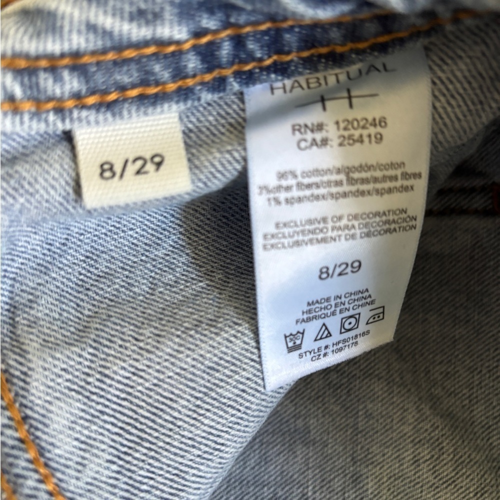 Habitual mid length denim Skirt with Pocket Detail women’s size 8 worn once - Picture 7 of 7